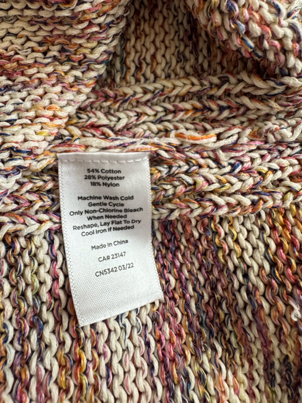 Talbots Knit Shell Medium - Picture 3 of 3